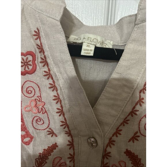 Anthropology Fig and Flower Women’s Embroidered Peasant Dress XL NWOT - Picture 5 of 7